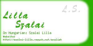 lilla szalai business card